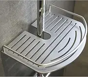 Frafuo Shower Caddy Tension Pole Hanging Shower Rack Wall Mount 27CM Aluminum Shower Organizer for bathroom