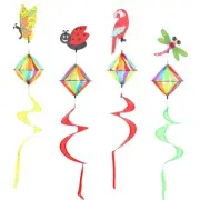 4 Pack Spring Windsock Wind Spinners Outdoor Garden Hanging Decor Heavy Duty ...