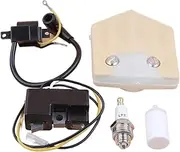 Old Type Ignition Coil Module Air Filter Kit for for Husq/Varna 61 266 for Jons/ered 630 Chainsaw Spares 501546201, 501517201