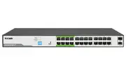 26-Port Gigabit PoE Switch with 24 PoE+ Ports 8 Long Reach 250m and 2 SFP Uplinks