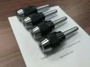 4pcs MT2 Ball Bearing Keyless Drill Chucks 3/8" Integral design #DCK-MT2-38DB