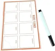 ARTIBETTER Adhesive Weekly Planner Whiteboard Dry Erase Calendar Stickers for Boys and Girls' Room Decor and Organization