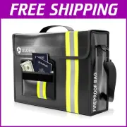 Ultimate Security Fireproof & Water-Resistant Bag 17'' for Documents & Valuables