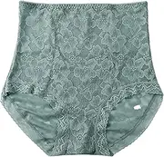 [Generic] Ruffle Boy Shorts Range Absorbing Lace Fabric High Waist High Elasticity Underwear Barely There Bras for Women 4742