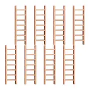 8 Pcs Mini Ladder Model Micro Landscape Accessories Fairy Garden