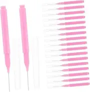 MUSISALY 100pcs Interdental Cleaning Brushes Retainer Cleaner Soft Bristles for Braces Oral Hygiene Set