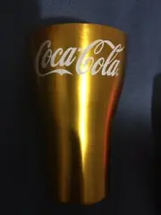 McDonalds COKE glass Coca Cola Limited Edition YELLOW gold collectable NEW 2020
