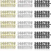 15 Sets Clock Numerals Kit in Black Silver Gold DIY Digital Clock Numbers Clock