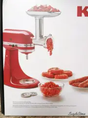 Authentic by KitchenAid KSMFGA Metal Food Grinder Kit Attachment New Brand Boxed