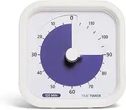 TIME TIMER 120 Minute Mod Education Edition Desktop Visual Timer for Classrooms, Exam Timer, Study and Meeting Tool with Quiet Operation (White)