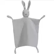 Organic Cotton Muslin Lovey Blanket, Organic Cotton Muslin Bunny Security Blanke