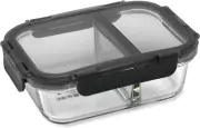 Pyrex Meal Prep Divided Glass Storage, 580 Ml Capacity