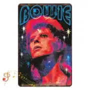 David Bowie ~ Ziggy Stardust Starman Metal Poster Tin Sign ~ 8 x 12 Inches S008