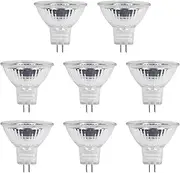 liuchanghe MR11 GU4 Halogen Bulbs Reflector Bulbs 20W 12V Warm White 2700K Dimmable Landscape Lighting Recessed Lighting Cabinet Lighting Pack of 8