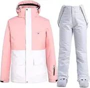 [Dsimilarl] 1-2Pcs Ski Suit Snowboard Clothing Suit Fashion Women's Winter Outdoor Snowboard Jacket& Pants Waterproof Snow Coat