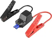 QWORK Jumper Starter Clamps for 12V Car Jump Starter – Silicone Wire, Full Copper Conductivity, Safety Protections