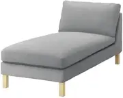 The Karlstad Chaise Lounge Cover Replacement is Custom Made for IKEA Karlstad Single Chaise Sofa Slipcovers (Lighter Gray)