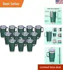 20 oz Stainless Steel Tumbler with Handle Bulk Metal Insulated Tumblers Trave...