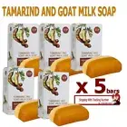 5x Goat Milk Mixed With Tamarind Soap Exfoliate Cells Dark Spots Brighter Skin