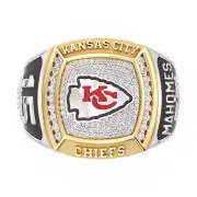 Kansas City Chiefs Patrick Mahomes 1/2 CT Diamond Two-Tone Gold & Silver Ring