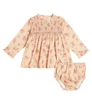 [La Coqueta] La Coqueta Baby Ivina floral cotton dress and bloomers set M 18 multicoloured