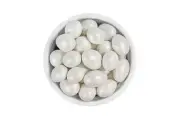 White Sparkle Candy Covered Jordan Almonds - Premium Quality by NY Candy