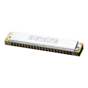 TOMBO Octave Harmonica 21 Holes No.9521C# Key C# w/ Hard Case Wood Body
