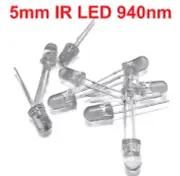 10PCS 5mm IR Infrared LEDS 940nm Light Emitting Diode Arduino PIC