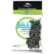 Eyelet Outlet Round Brads 4mm 70/Pkg-Brushed Silver BRD4MM-40B