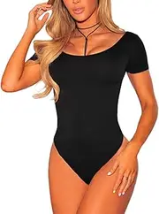 [JomeDesign] Women Black Sheer Mesh Long Sleeve Jumpsuit Bodysuits