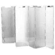 Wind Shield Aluminum Plate Windscreen for Outdoor Cooking Camp Stove