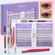 DIY Eyelash Extension Kit Cluster Mix Eyelashes Home Kit