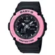 【CASIO】卡西歐 BABY-G 仲夏撞色海灘風潮運動雙顯錶-黑X粉 BGA-270-1A 台灣卡西歐保固一年