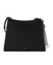 LE CLICK MEDIUM SQUARE BAG IN NUBUCK One size BLACK