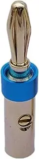 Gold Plated Speaker Plugs - 4mm Speake Connectorr Wire Copper Banana Plugs,No Signal Loss Home Sound Systems for Audio and Amplifier for Home Theater