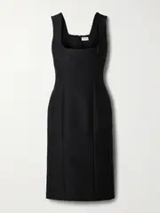 Salon 1884 - Balestra Cotton And Silk-blend Midi Dress - Black - FR 40