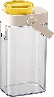 Cold Brew Coffee Maker, Wide Mouth Pitcher, Water Storage Jar with Handle, Lightweight Infused Beverage Container, Leak-Proof Design, for Fridge, Outdoor, Beach, Camping, 4.96x3.5x9.06 in