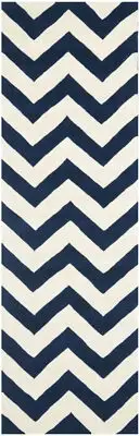 Safavieh Chatham DARK BLUE / IVORY 2'-3" X 15' Runner - CHT715C-215