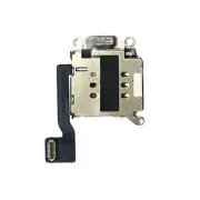 1 Pcs Dual SIM Card Reader Slot Socket Flex Cable Replacement For iPhone 13