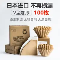 在飛比找ETMall東森購物網優惠-v60無漂白濾杯原木漿手沖咖啡