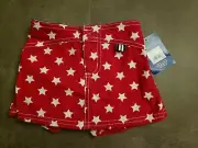 NWT Red Stars Scooter Skort Skirt Baby 12 mos July 4th Memorial Day Labor Day!