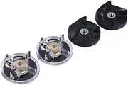 2 Base Gear + 2 Rubber Blade Gear Kit, Blender Replacement Parts Replacement Parts Mixer Accessories Durable Accessories Compatible for 250W Magic Bullet Juicer Replacement