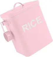 1Pc Pet Food Storage Barrel Capacity Rice Box for Home Pink Multi Functional Easy to Clean Sealing Bucket for Dog Cat Food Space Saving Design
