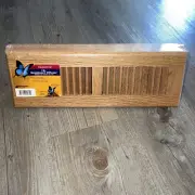 Baseboard Register Solid Oak Wood Accord Supreme diffuser 15" light oak finish