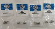 Lot of 4 Bags - Workman KN-6 CB Radio All Brass 6mm Thread Replacement Knobs