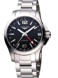 在飛比找Yahoo!奇摩拍賣優惠-LONGINES征服者GMT優雅典範機械錶