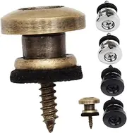 GLSTOY 6pcs Acoustic Guitar Strap Lock Buttons Felt Iron Material Easy Install Guitar Accessory