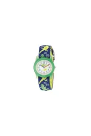 Kids Timex Time Machines 29mm Green Gecko Fabric Kids Watch T728814