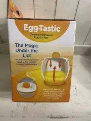 Egg-Tastic Ceramic Microwave Egg Cooker As Seen On TV Kitchen Gadget Brand New