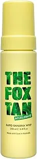 The Fox Tan Rapid Banana Whip, Natural Tanning Accelerator Lotion For Darker, Deeper & Faster Tans, Delivers Hydrated & Vibrant Skin, 200mL